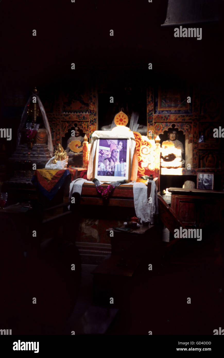 Tabo monastery shrine hires stock photography