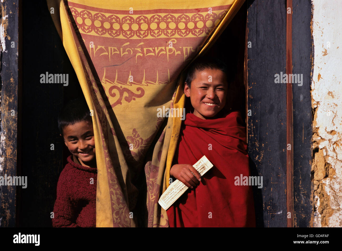Young monks Stock Photo