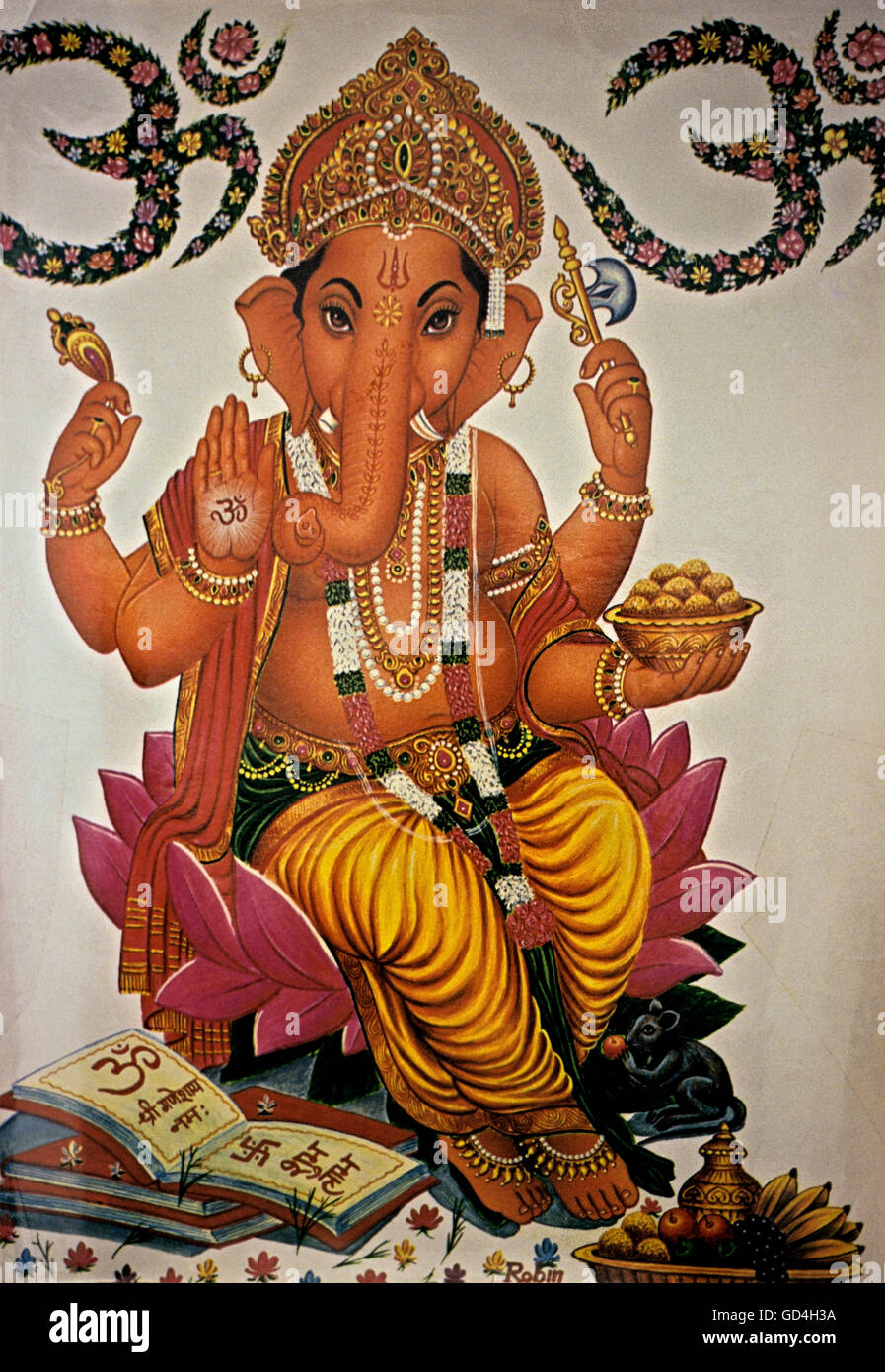 Poster of Ganesha Stock Photo Alamy
