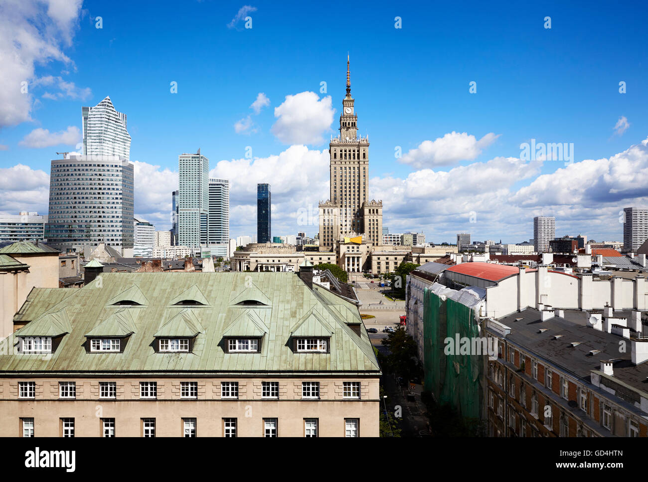 Warsaw city skyline on hi-res stock photography and images - Alamy