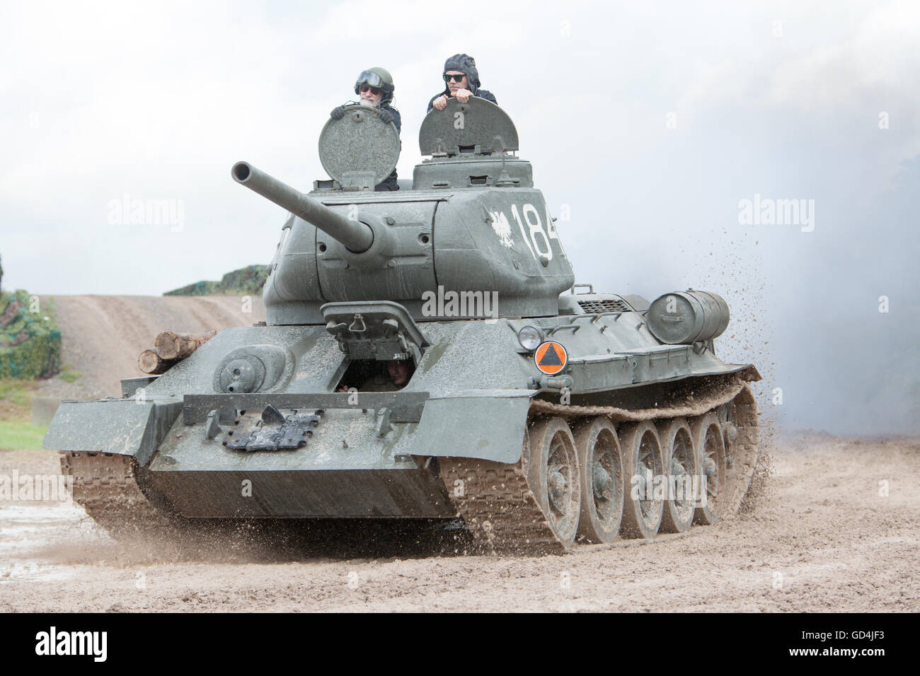 Tankfest, bovington, 2016 Soviet T34 / 85 Tank Stock Photo