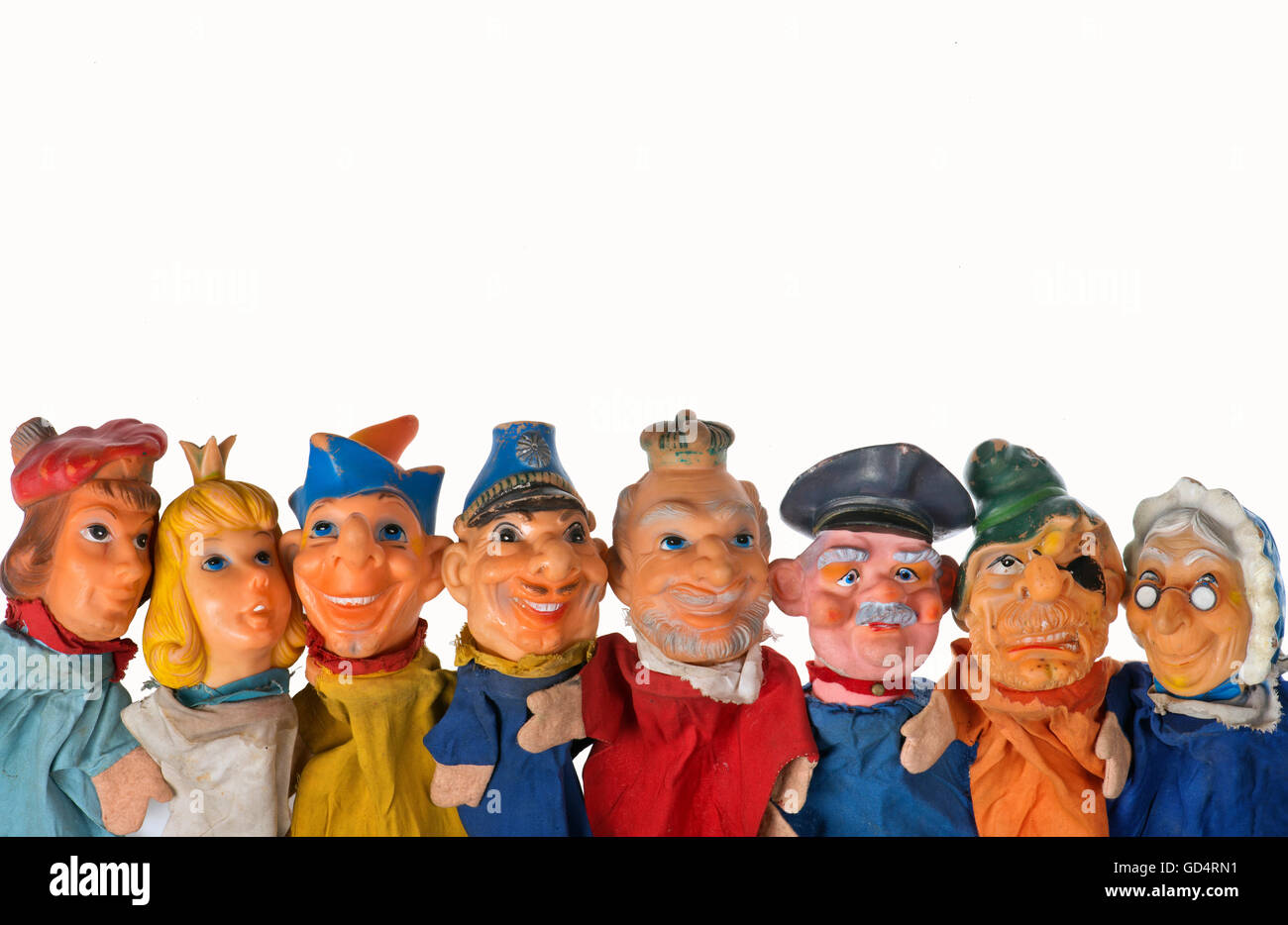 toys, dolls, Punch-and-Judy puppets, Germany, circa 1955, Additional-Rights-Clearences-Not Available Stock Photo