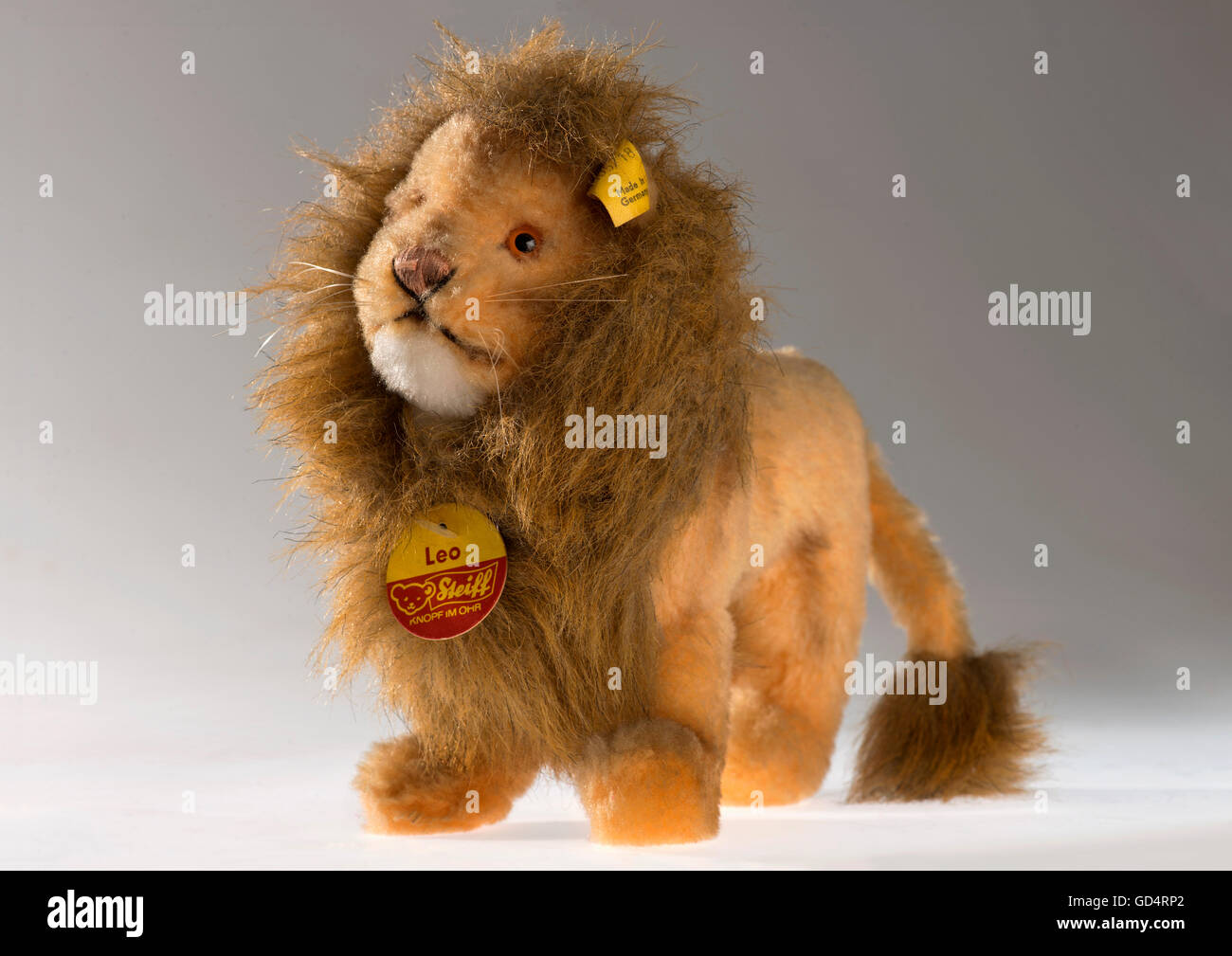 toys, cuddly toy, lion Leo, producer: Margarete Steiff GmbH, Germany, circa 1967, Additional-Rights-Clearences-Not Available Stock Photo