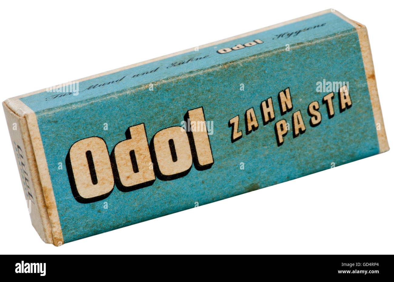medicine, dentistry, "Odol" toothpaste, sample package, producer