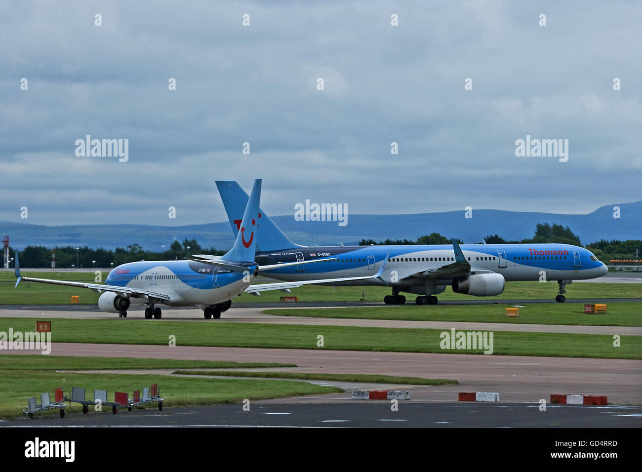 Thomson Holidays Boeing airliners Stock Photo
