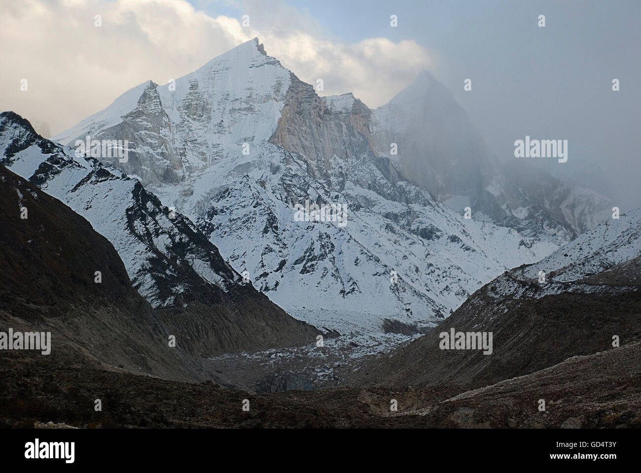 Bhagirathi peaks Stock Photo