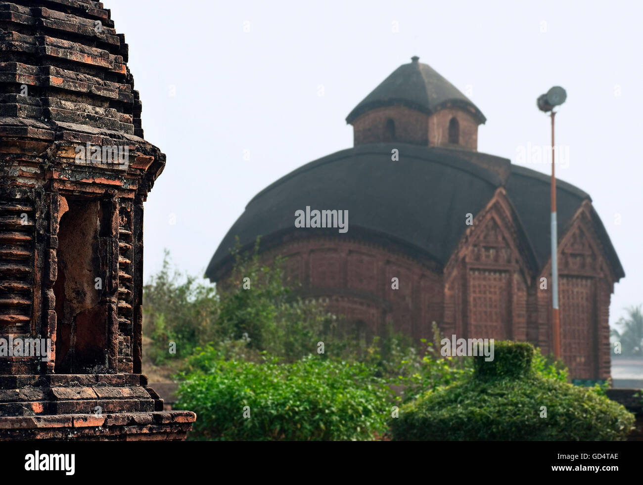 Radhashyam Temple and Jor Bangla Temple Stock Photo