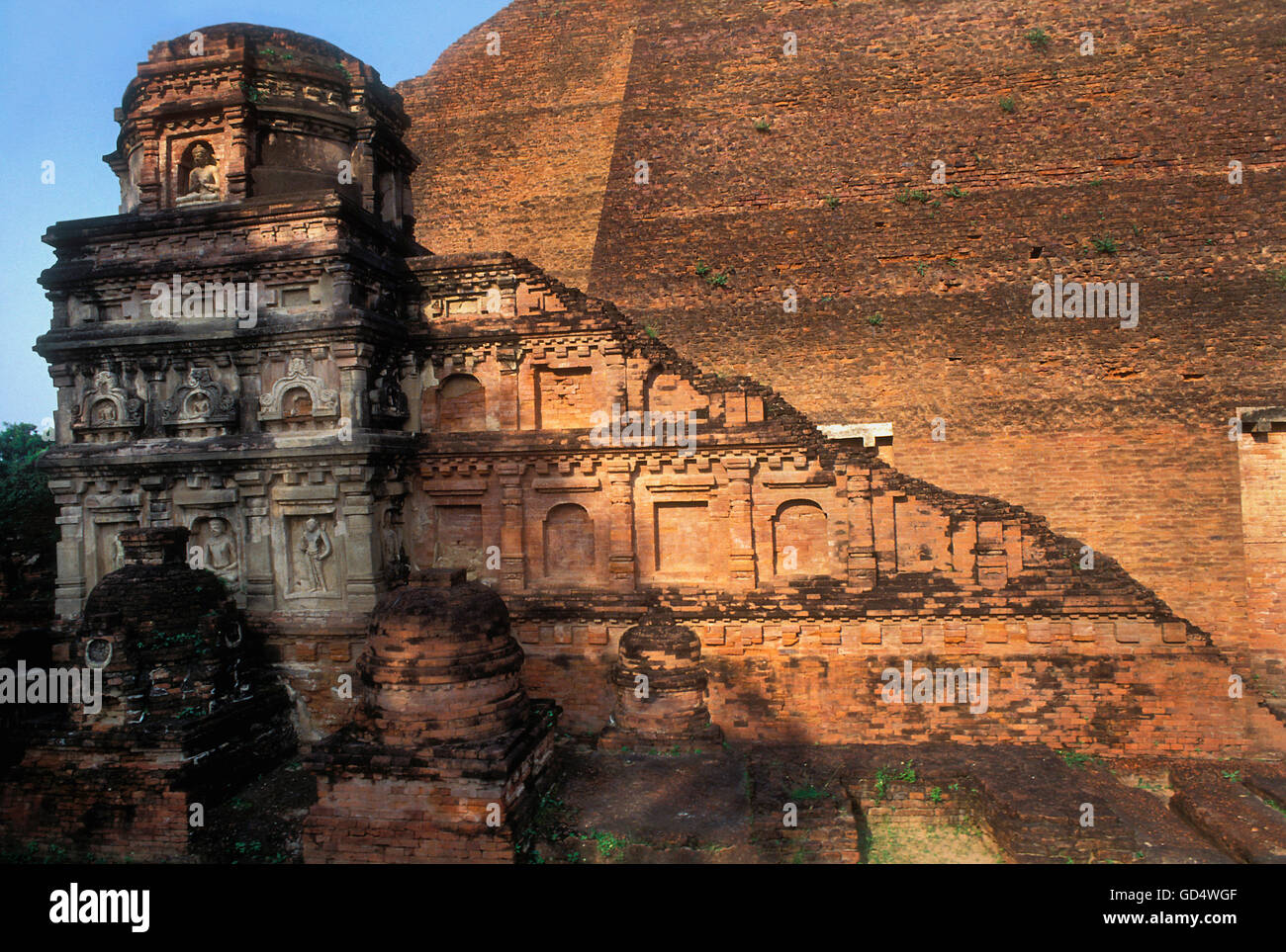 Ruins Of Nalanda University Stock Photo