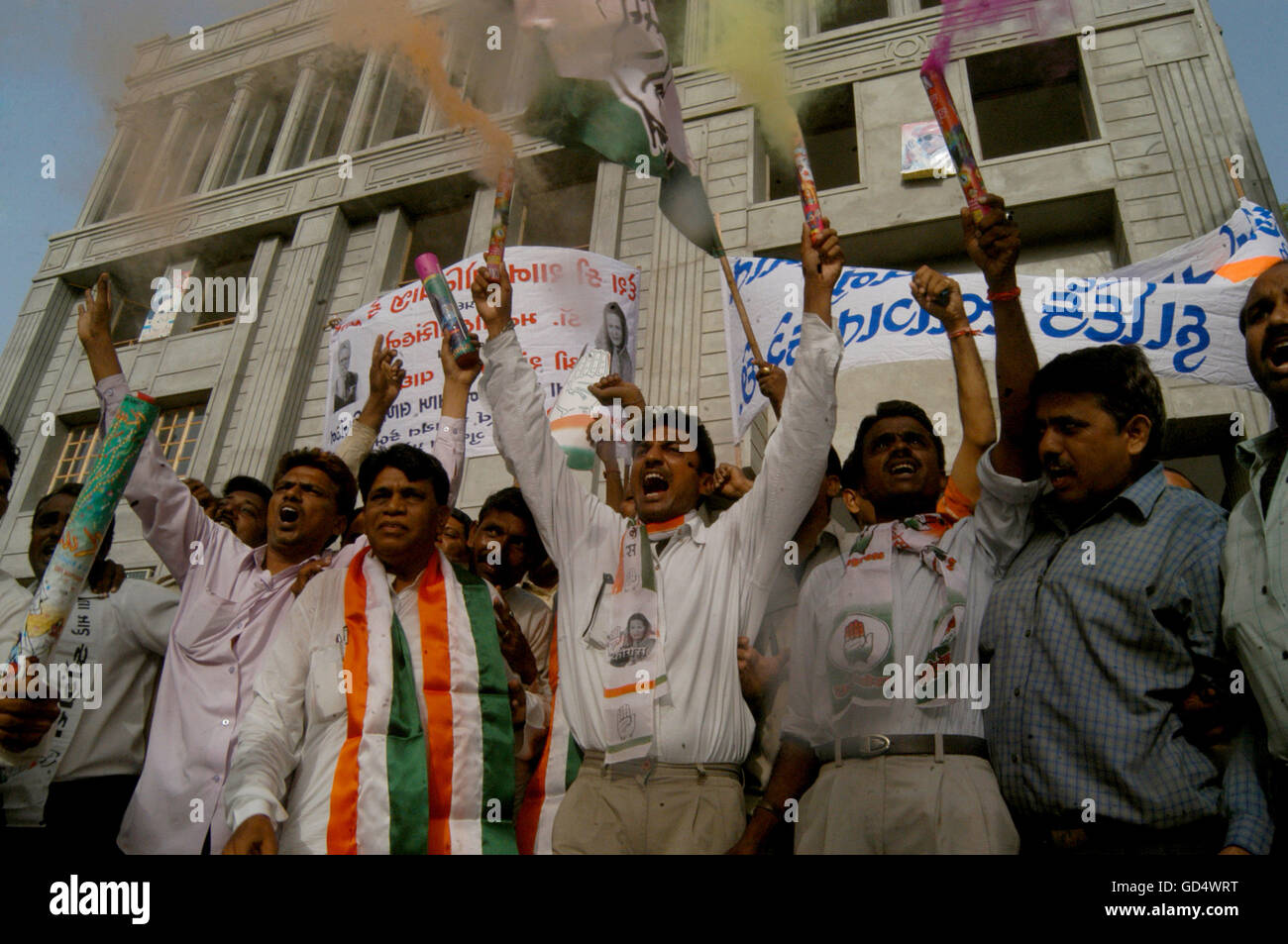 congress-party-supporters-stock-photo-alamy