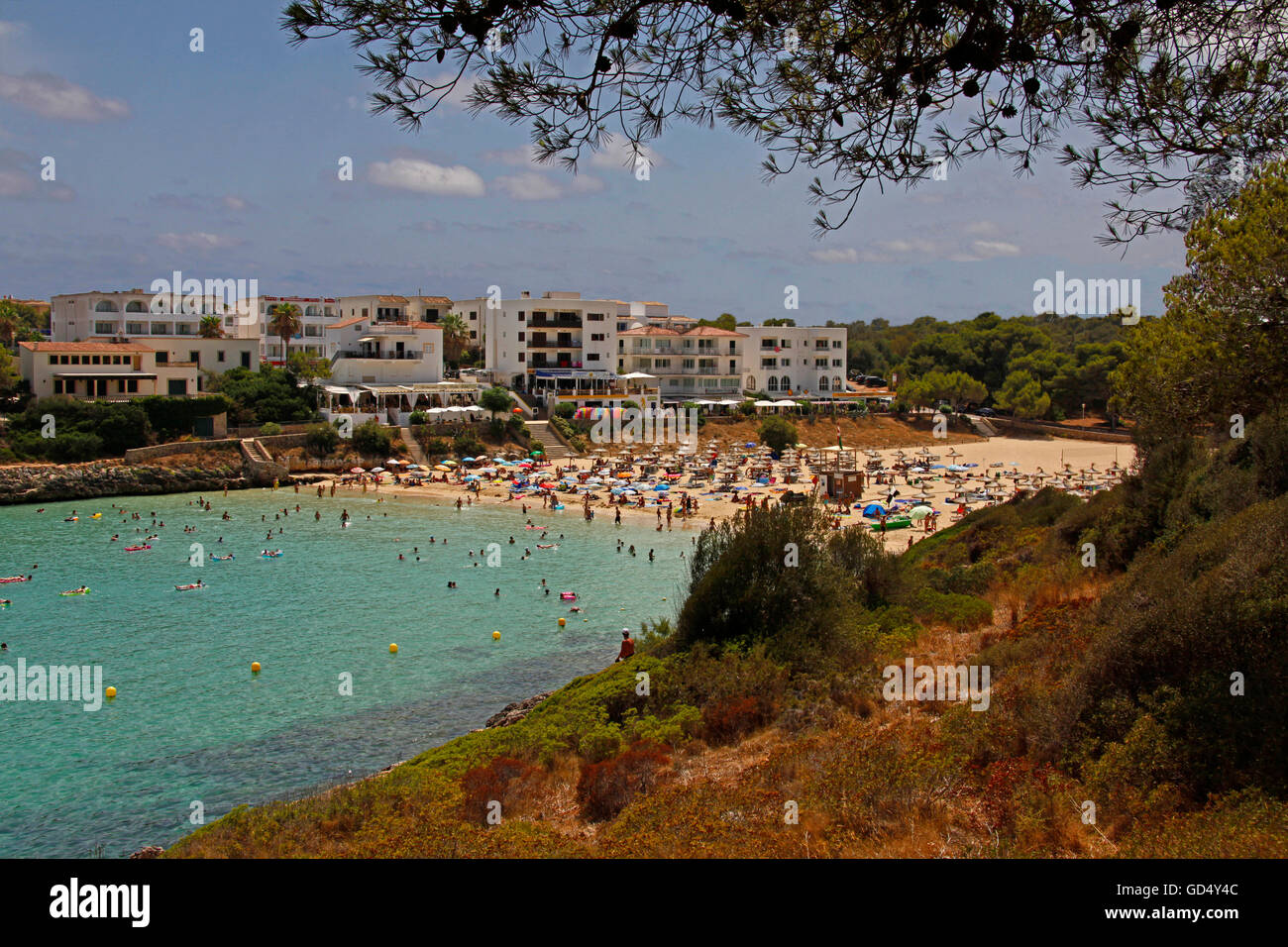 Beach of Cala Marsal, Majorca, Balearic Islands, Spain Stock Photo