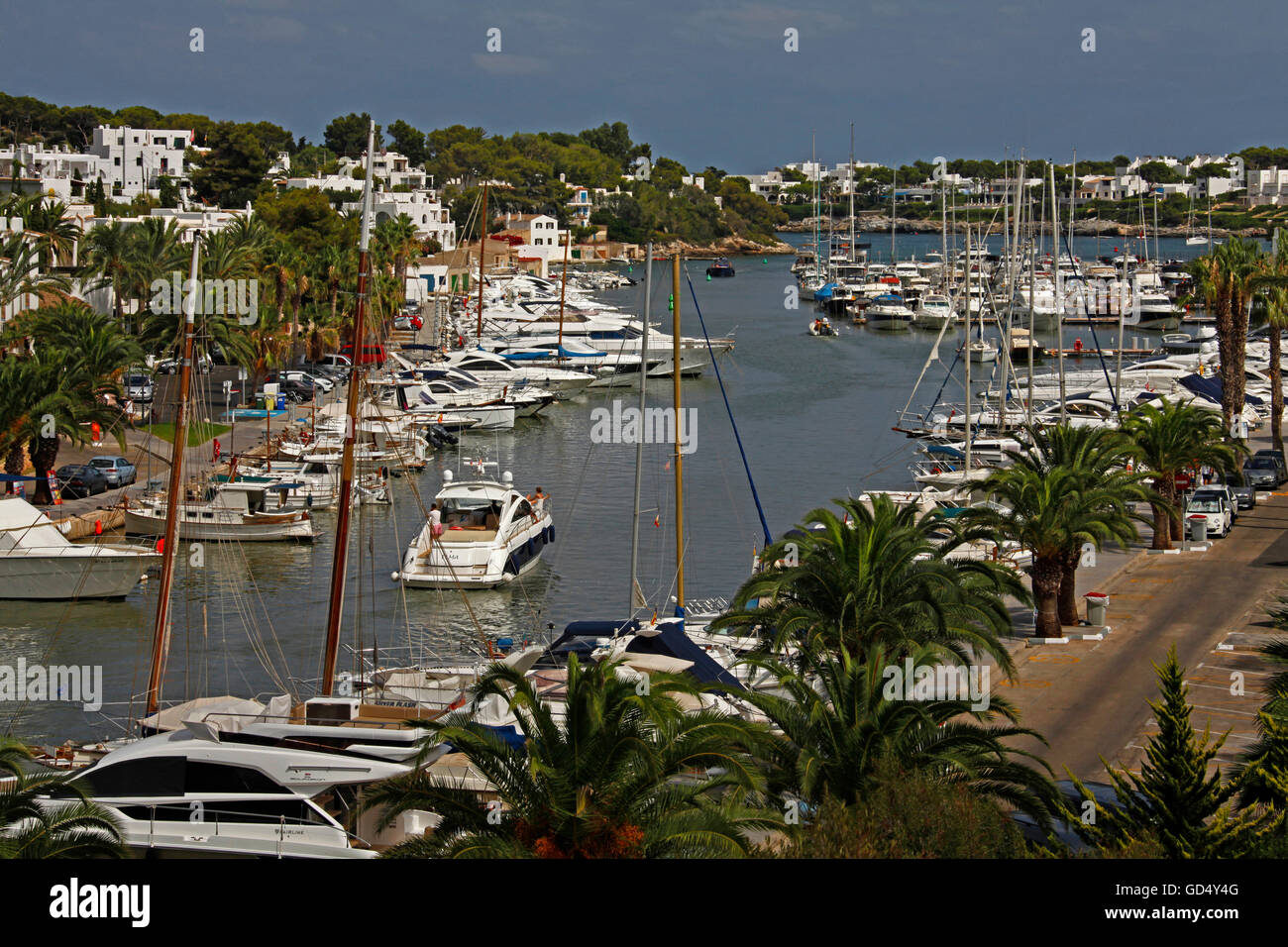 Harbour of Cala d'Or, Majorca, Balearic Islands, Spain Stock Photo