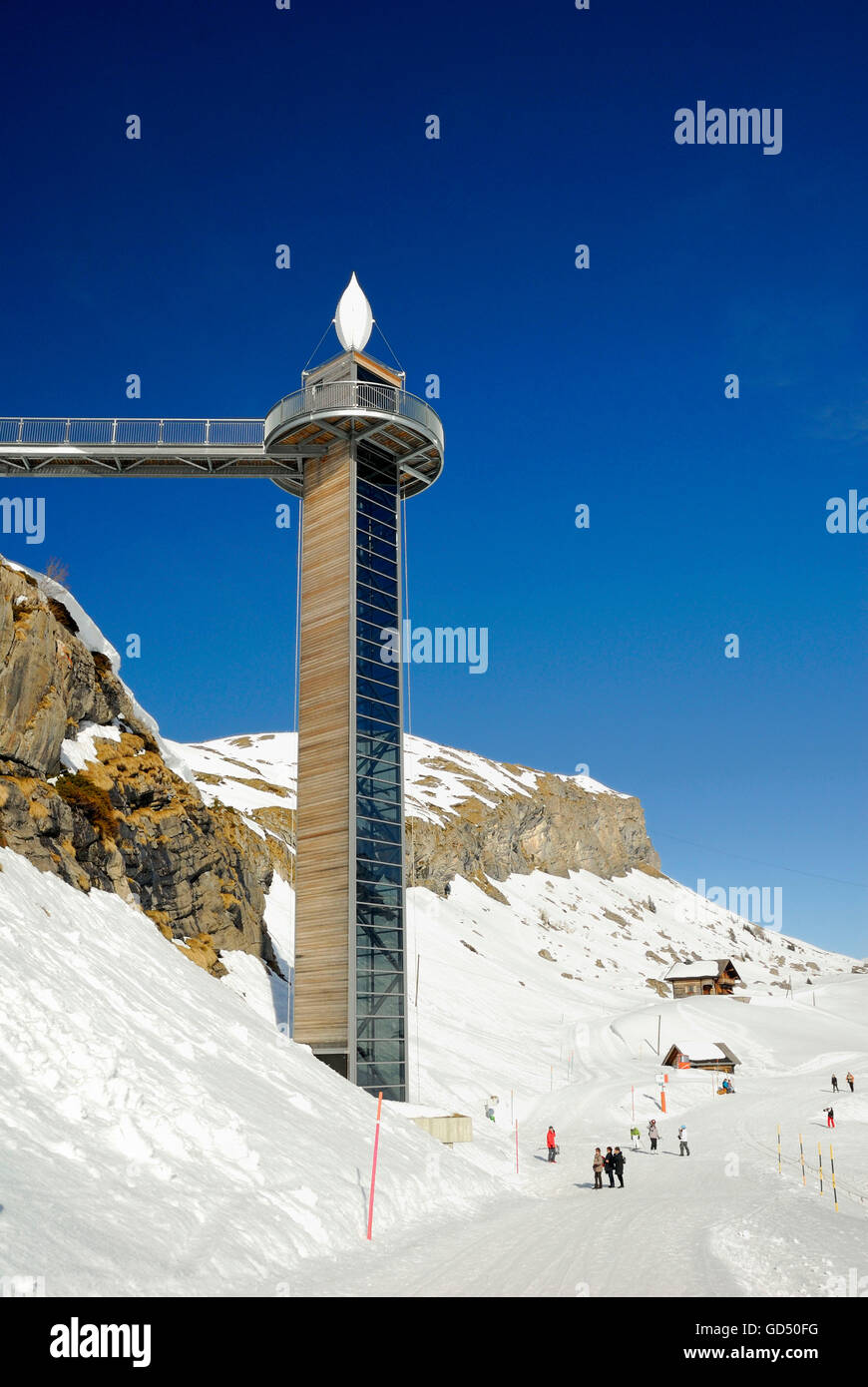 Melchsee-Frutt, Panorama-Lift  in Melchsee-Frutt, Skigebiet in den Schweizer Alpen, Kanton Obwalden, Schweiz, Europa Stock Photo
