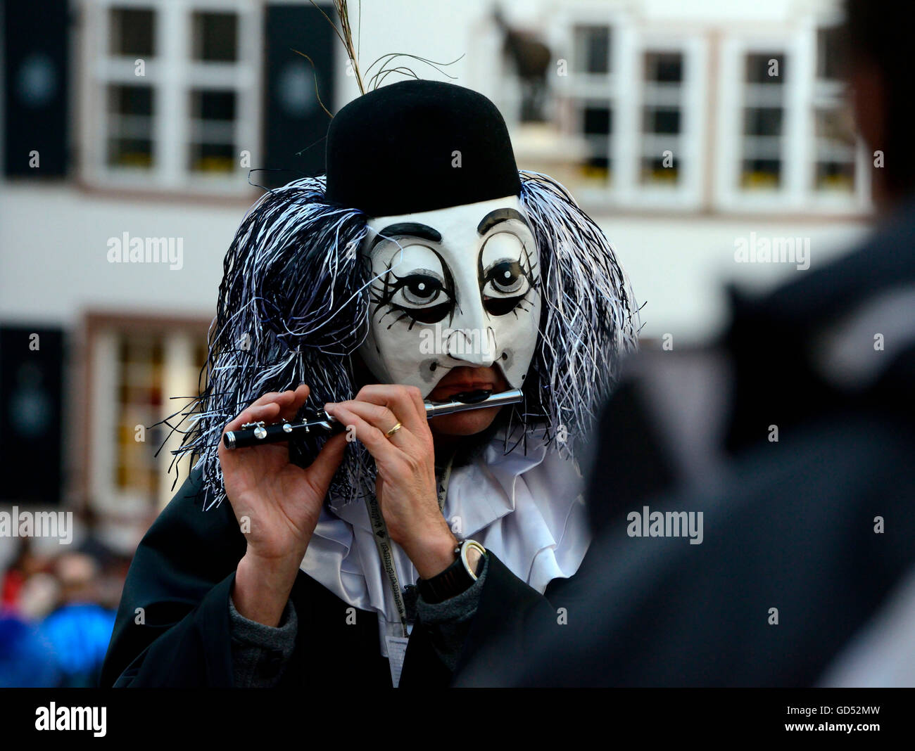 flute player, Basle carnival, Basel, Switzerland Stock Photo - Alamy