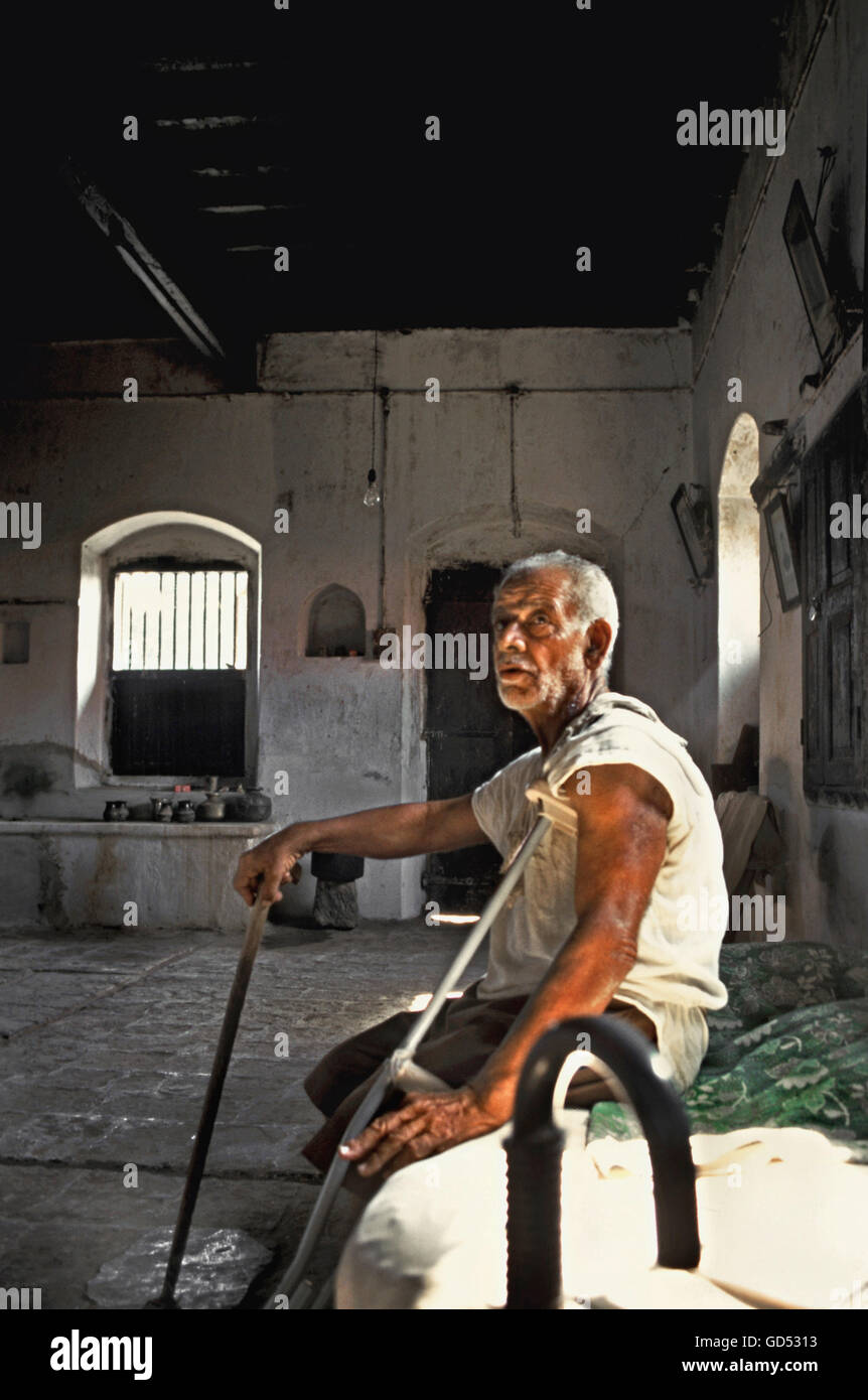 An old Parsi man Stock Photo