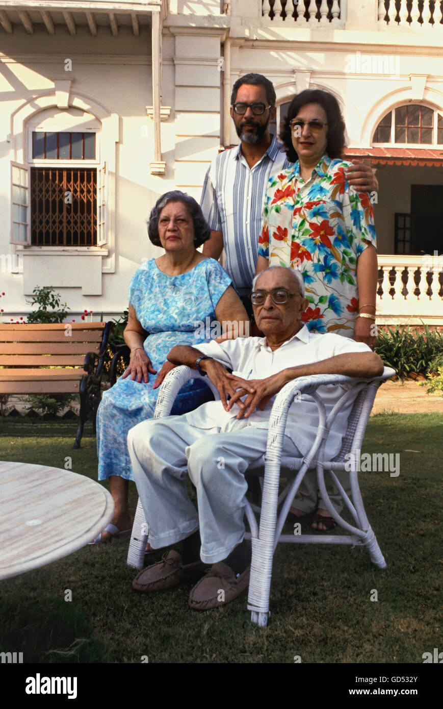 Parsi family Stock Photo