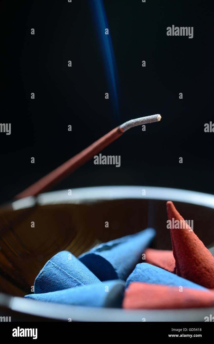 incense cones and incense sticks Stock Photo Alamy