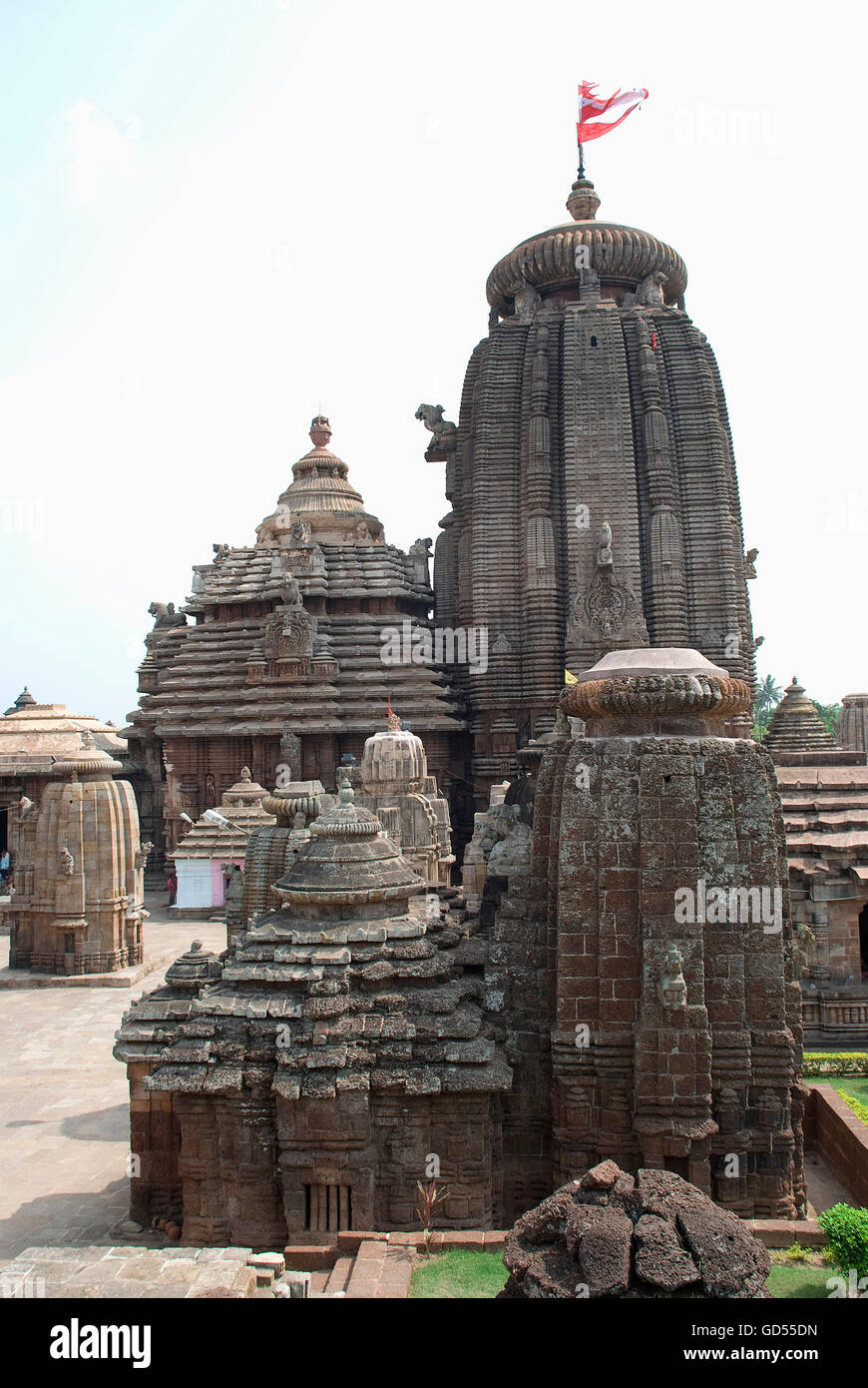 Lingaraj Temple complex Stock Photo