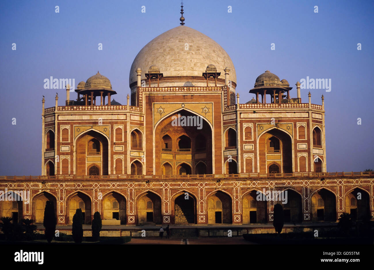 Front facade of Humayun's Tomb Stock Photo
