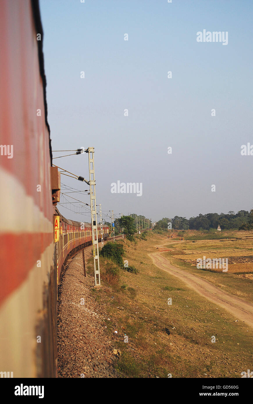 Rajdhani Express Stock Photo