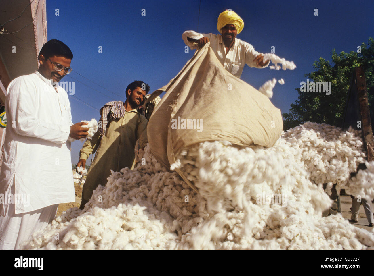 Cotton traders Stock Photo