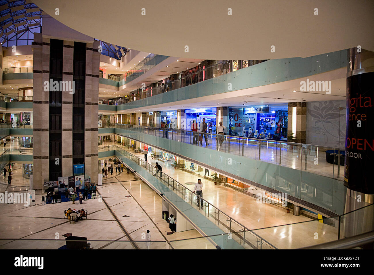 Interior of Ambi Mall Stock Photo