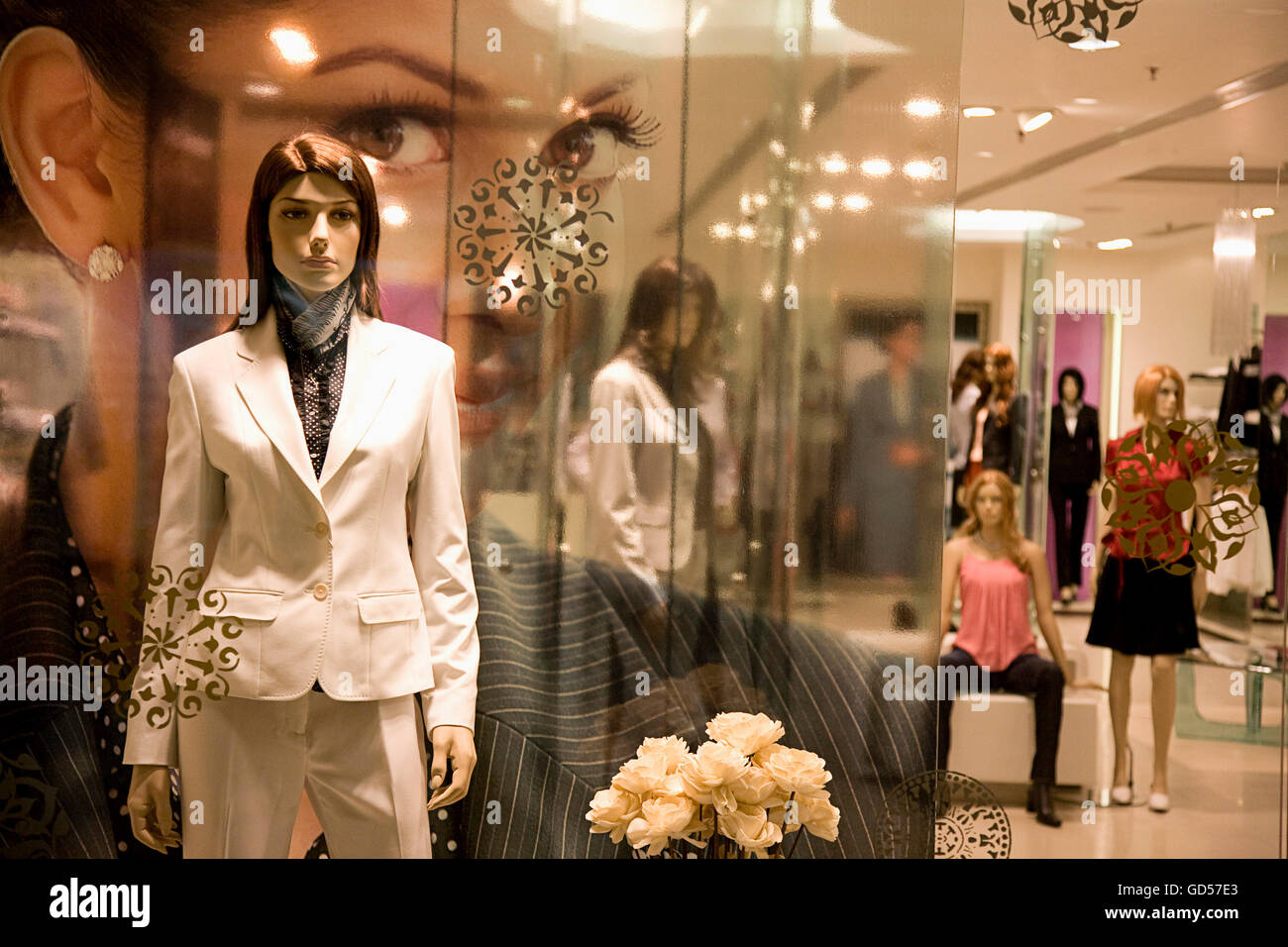 Mannequins in Ambi Mall Stock Photo