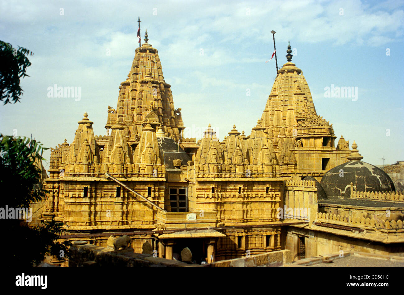Amar Sagar Jain Temple Stock Photo
