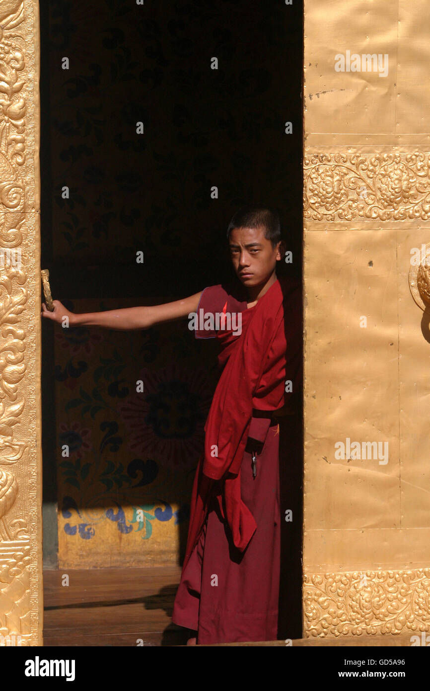 Young monk Stock Photo