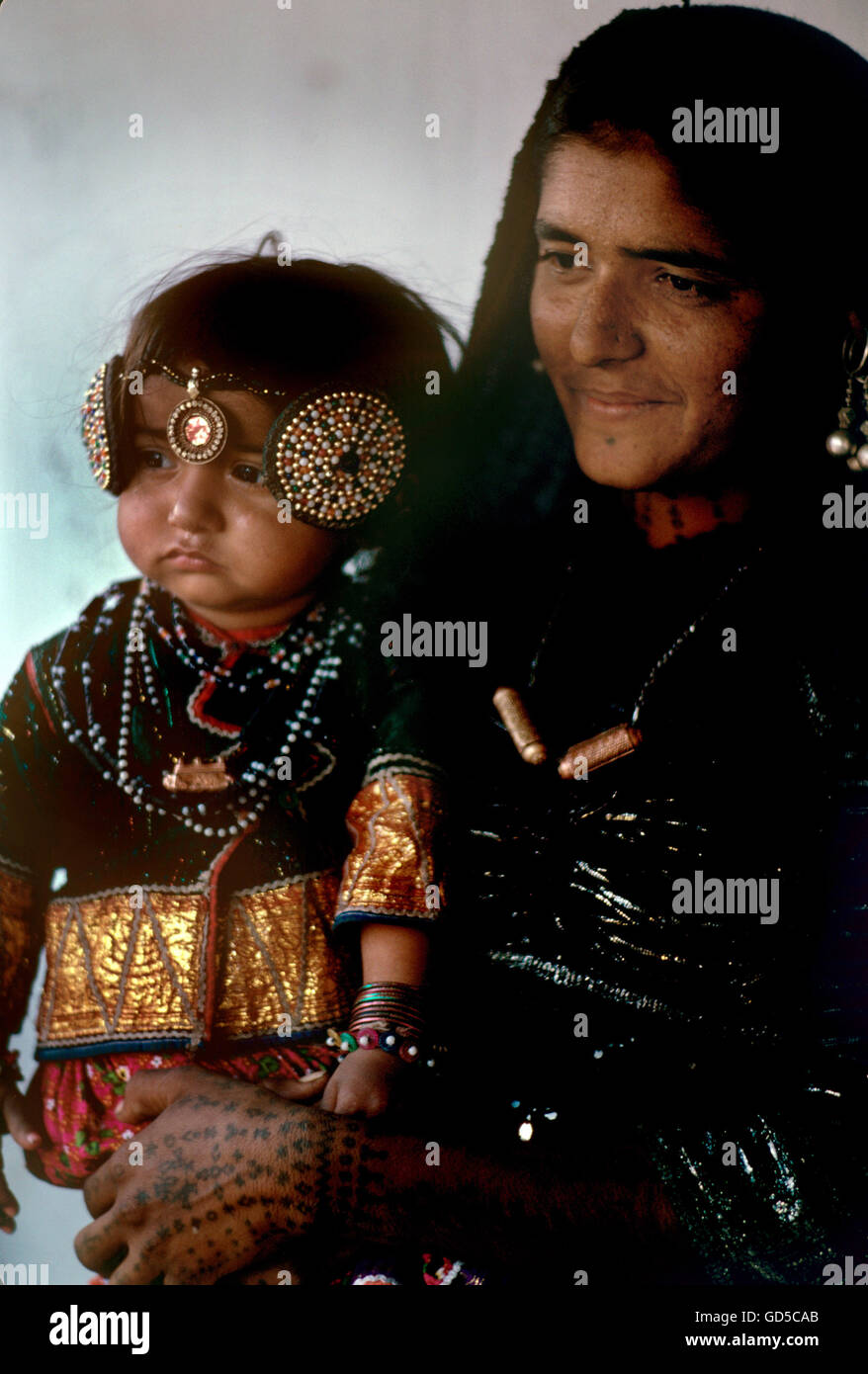 Tribal woman and Child Stock Photo
