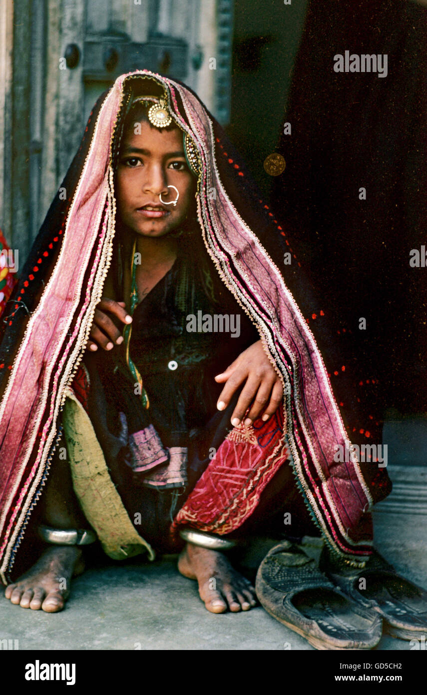 Rabari tribal girl Stock Photo