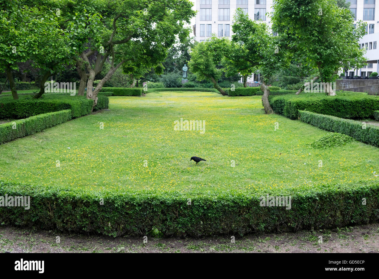 Green spaces, Dusseldorf, Germany. Stock Photo