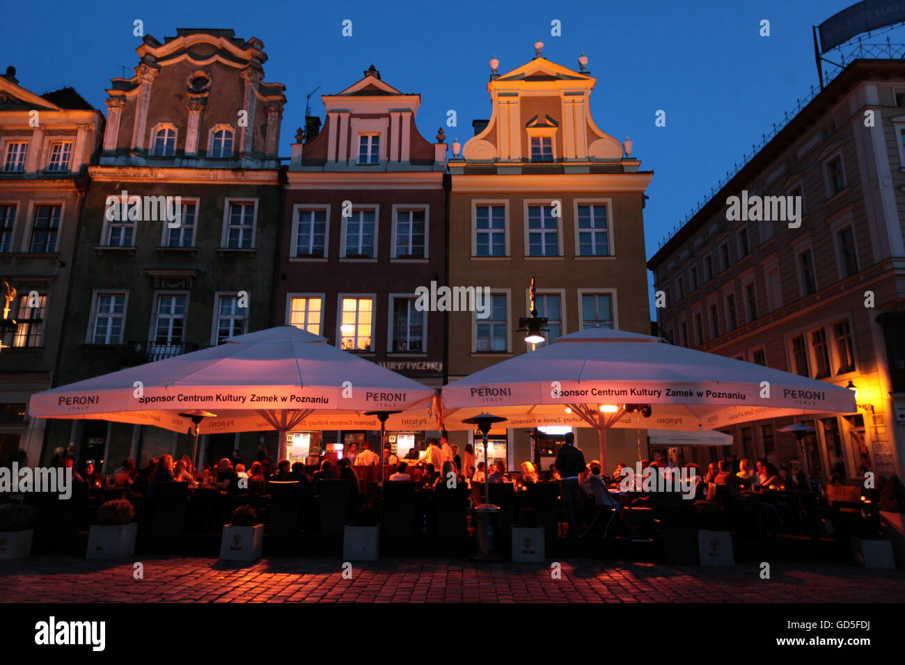 the Stray Rynek square in the old town of Poznan in Poland in east Europe. Stock Photo