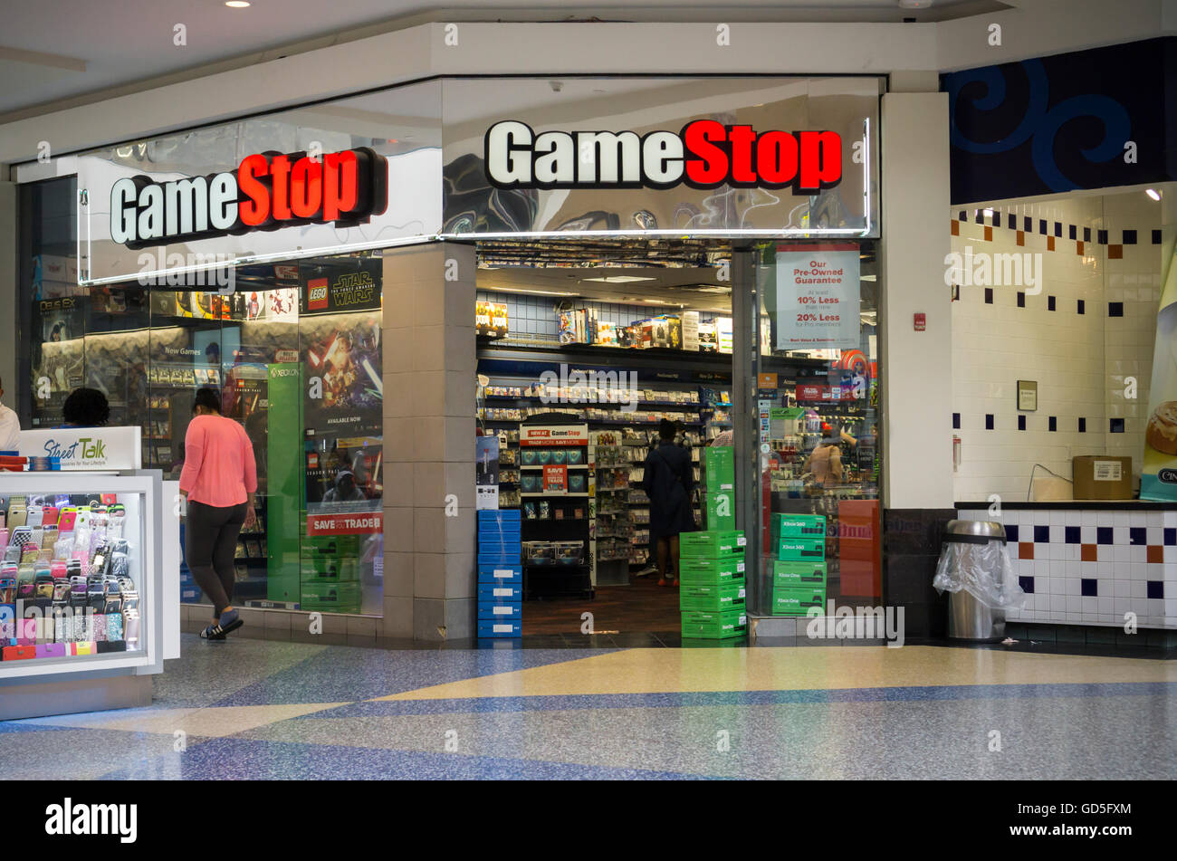 a gamestop in a mall in valley stream on long island on saturday july GD5FXM