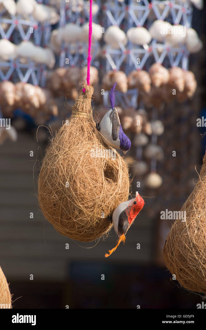 Artificial birds sitting on nest kept sell hires stock photography and