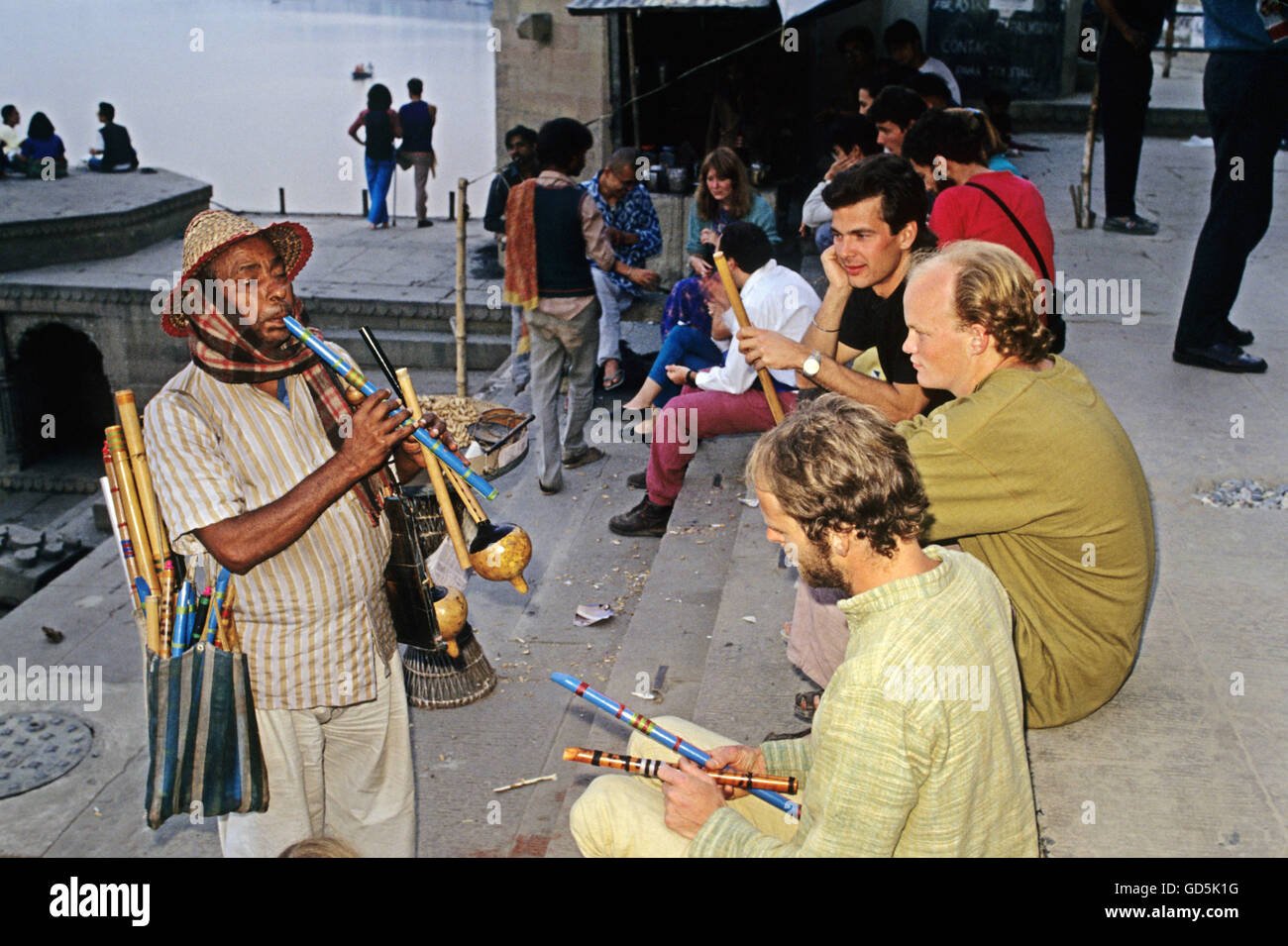 Flute seller hires stock photography and images Alamy