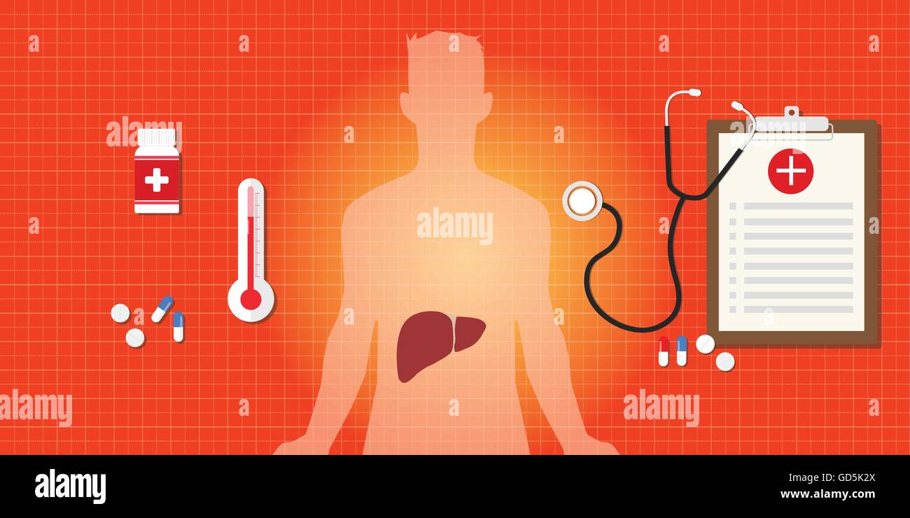 hepatitis a b c liver disease human organ virus medicine vector Stock Vector