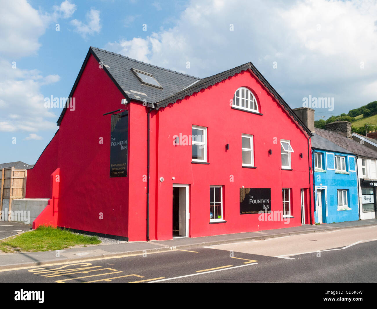 The Fountain Inn Trefechan Aberystwyth Ceredigion Wales UK Stock Photo