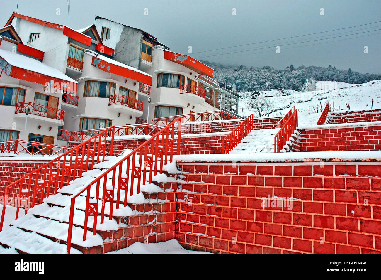 Cliff Top Resort Stock Photo Alamy