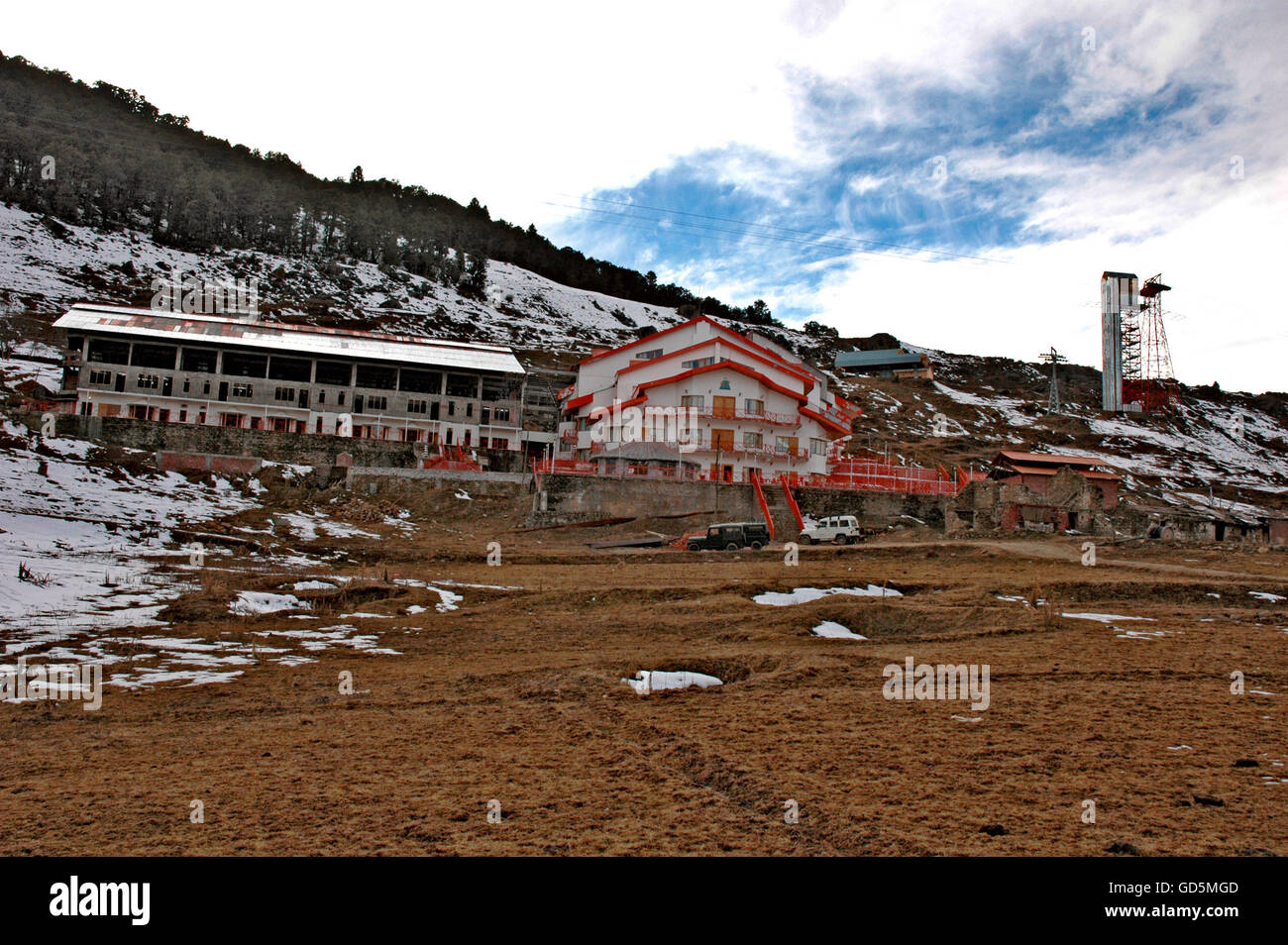 Cliff Top Resort Stock Photo Alamy