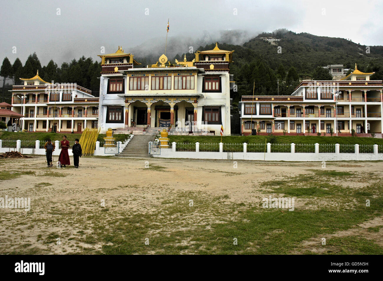 Bomdila Monastery Stock Photo Alamy