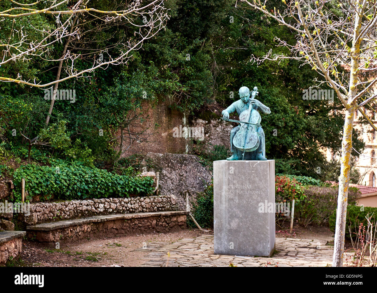 Statue of Pablo Casals Stock Photo