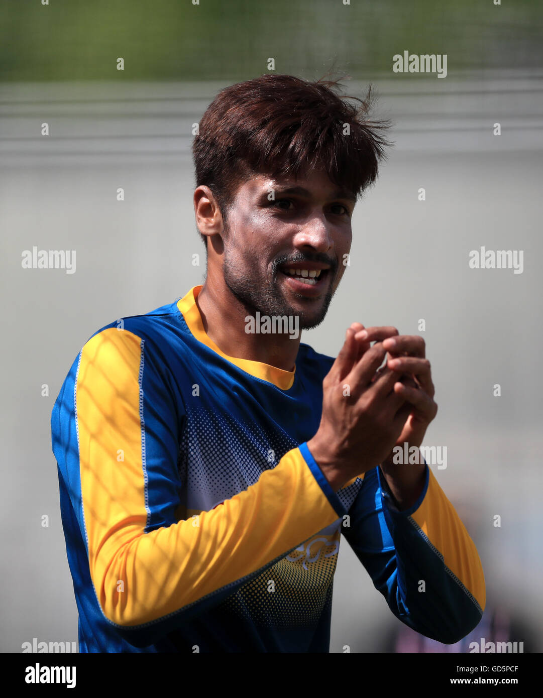 Pakistan. Amir Manager.net Pakistan's Mohammad Amir during a nets session at Lord's, London Stock ...