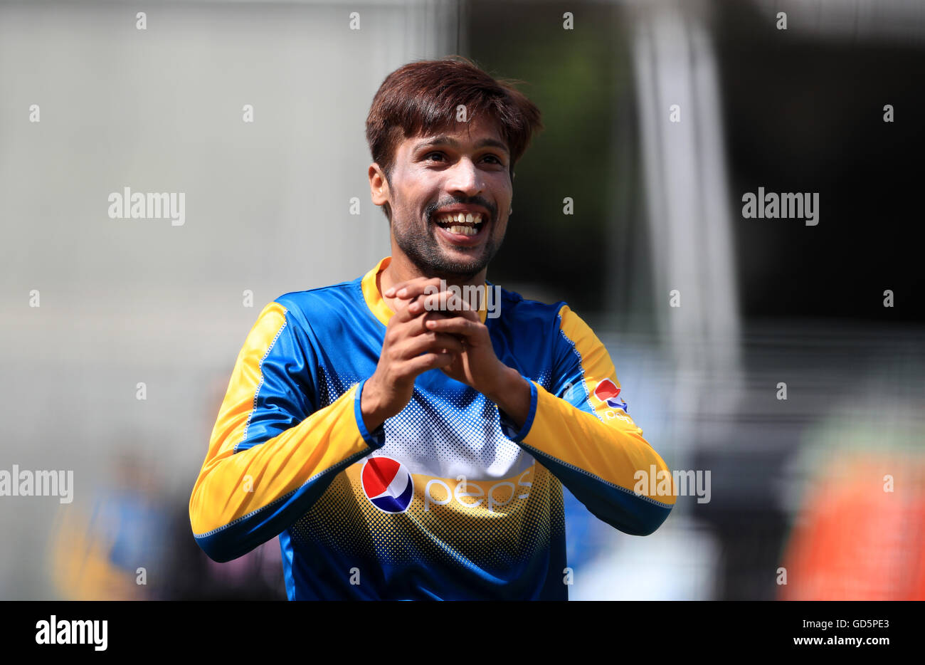 Pakistan. Amir Manager.net Pakistan's Mohammad Amir during a nets session at Lord's, London Stock ...