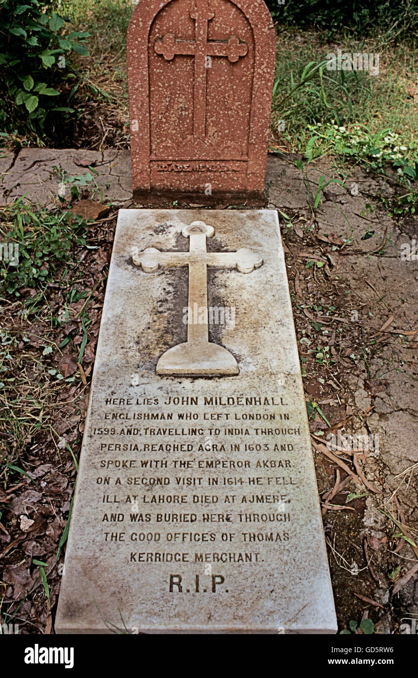 Grave of John Mildenhall Stock Photo - Alamy