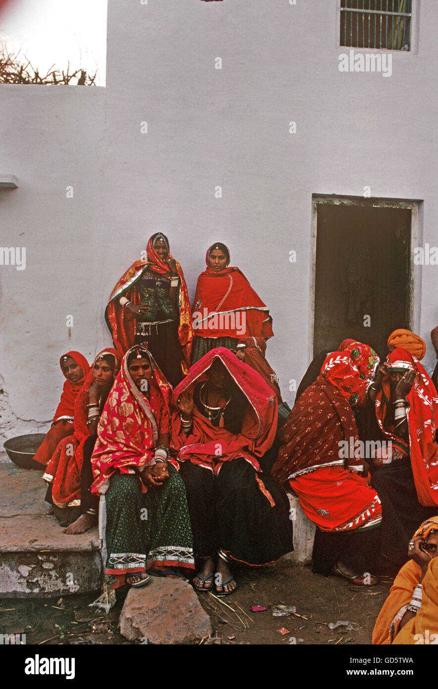 Women at Pushkar fair Stock Photo