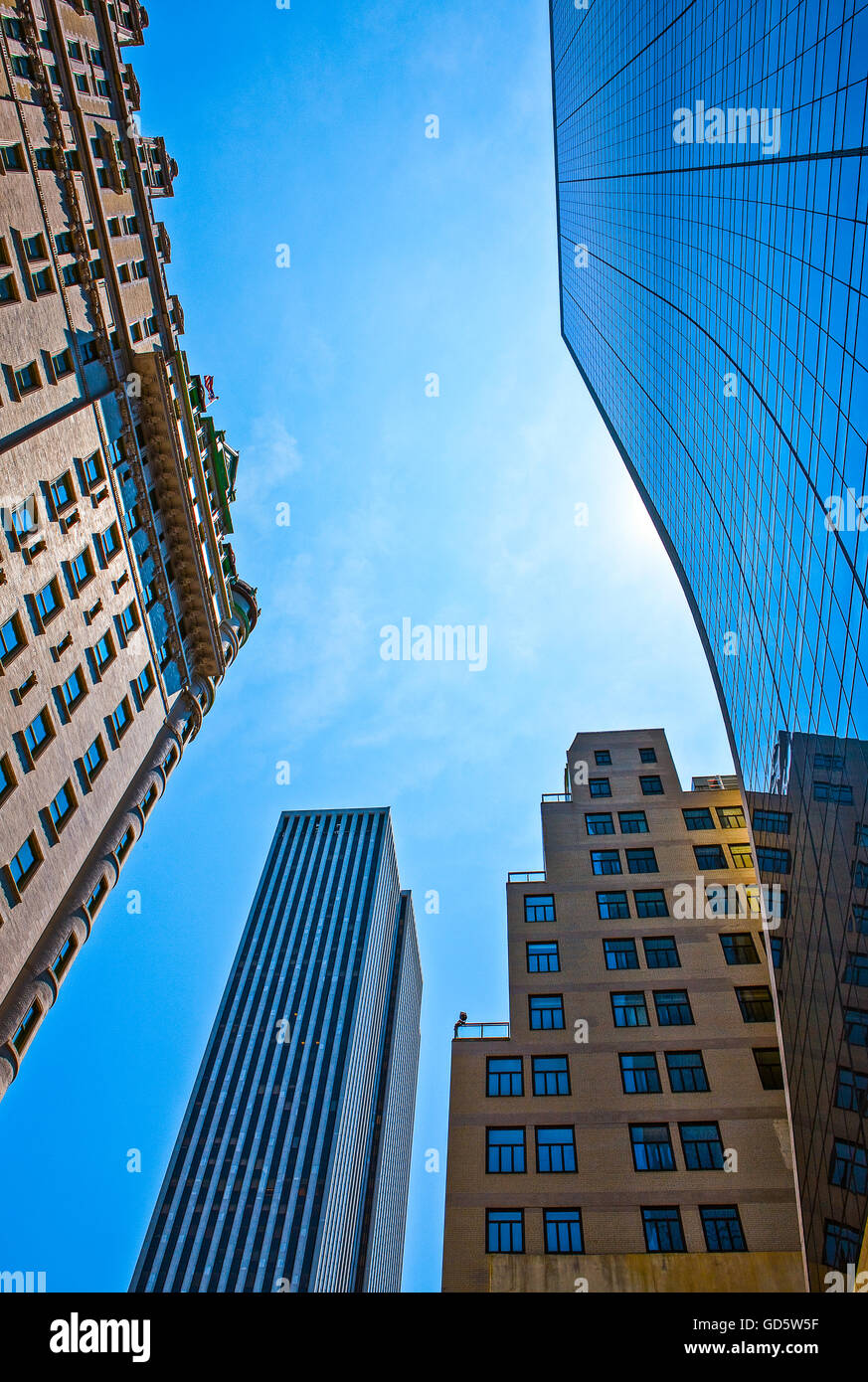 U.S.A., New York,Manhattan,buildings of the 58th street Stock Photo