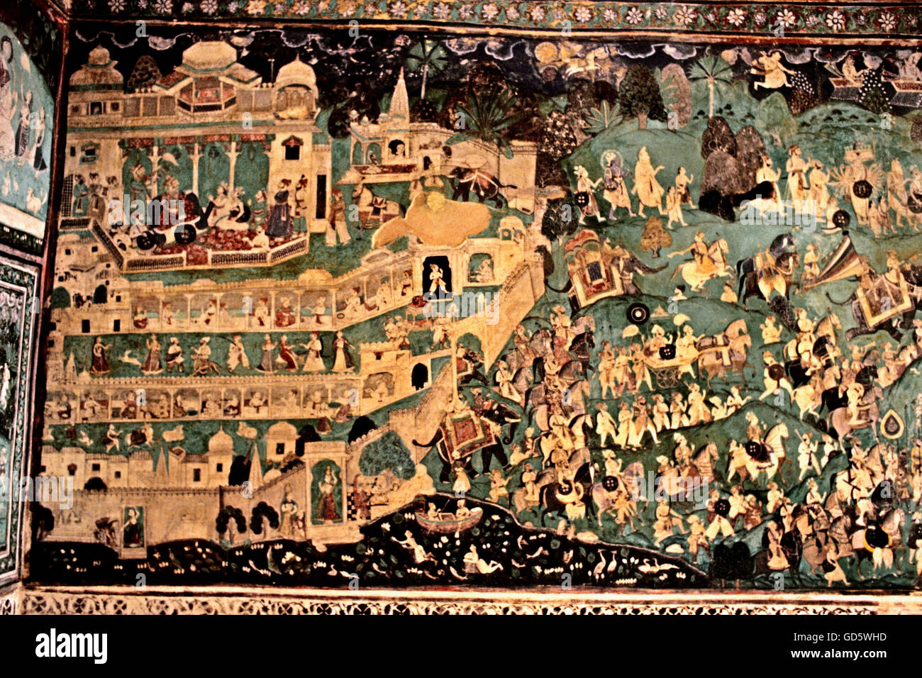 Historical wall painting hi-res stock photography and images - Alamy