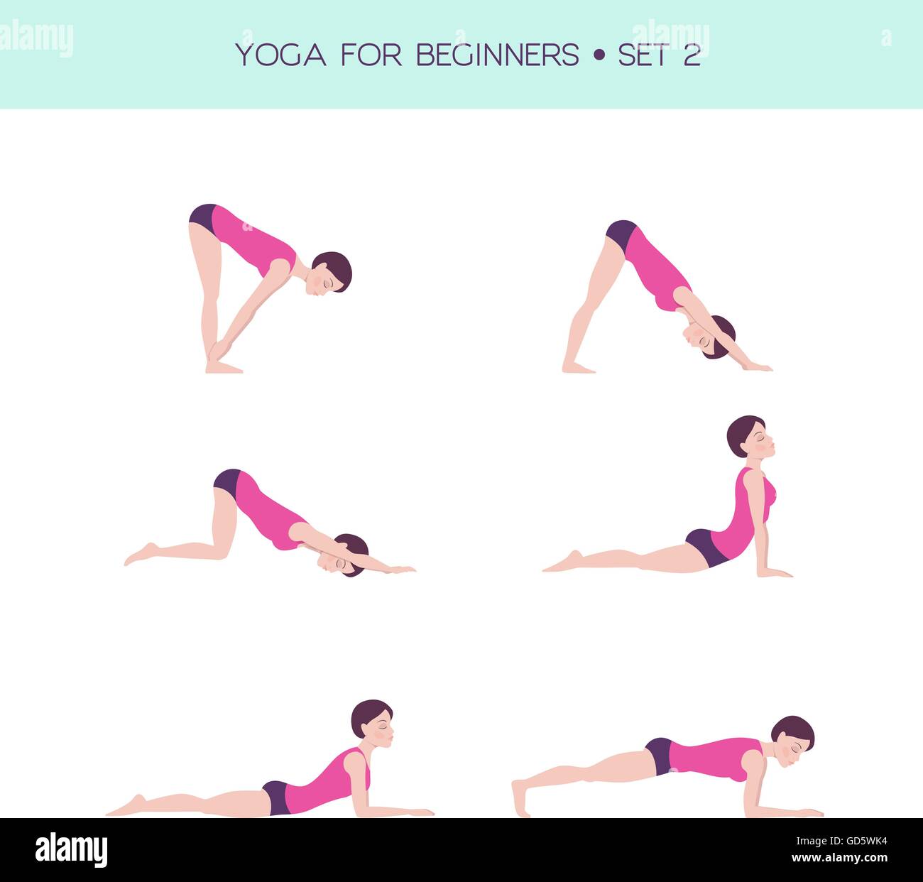 Yoga for beginners basic set Stock Vector Image & Art - Alamy