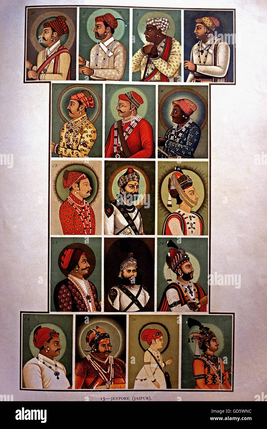 Rulers of Jaipur Stock Photo Alamy