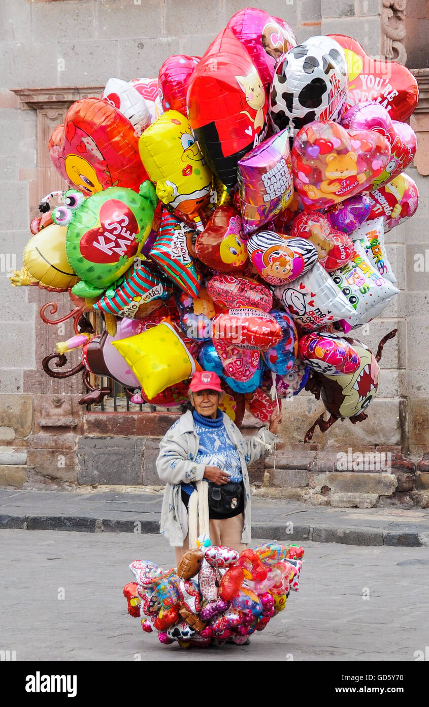 Balloon seller in Mexico Stock Photo Alamy